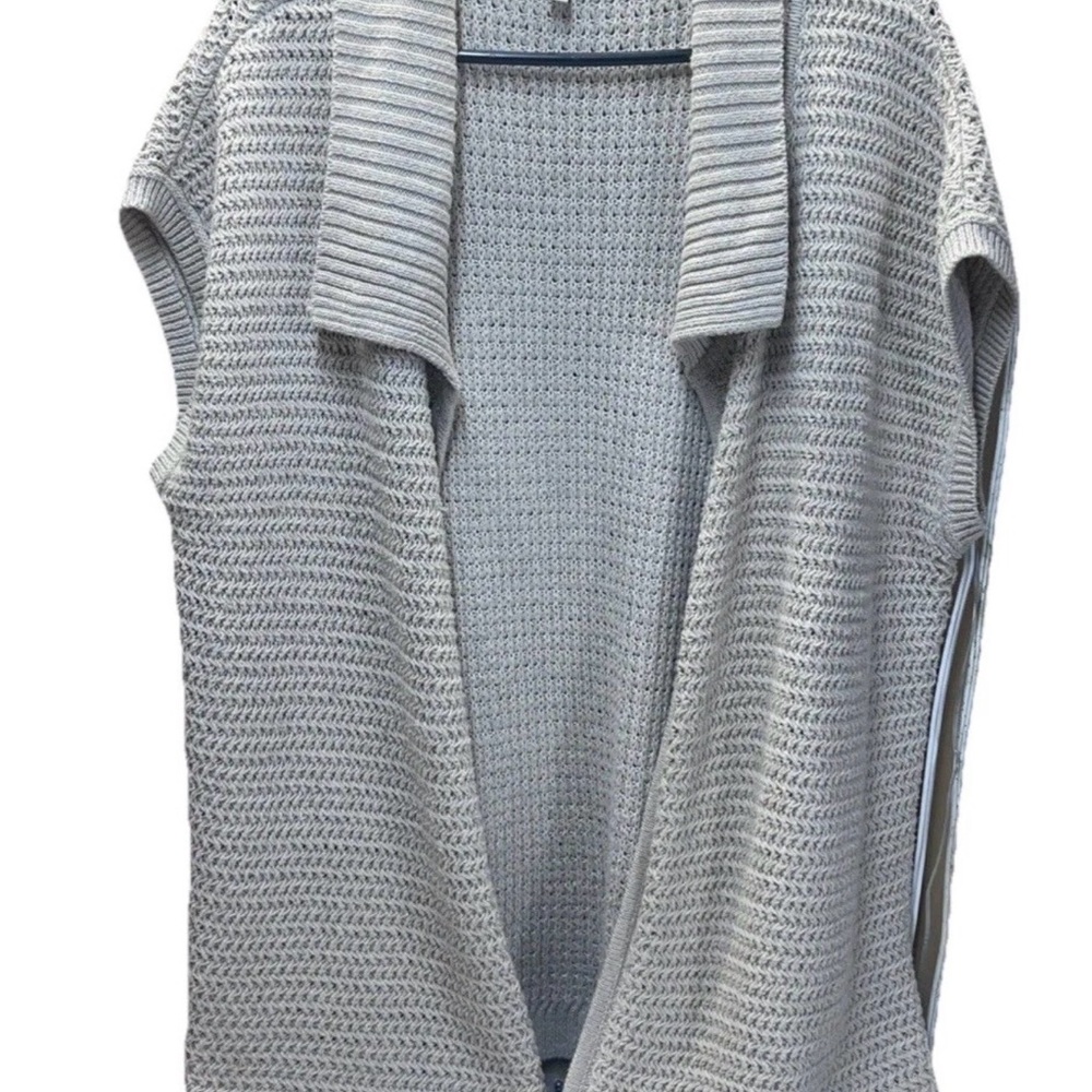 Talbots Beige Knit Cardigan Short Sleeve